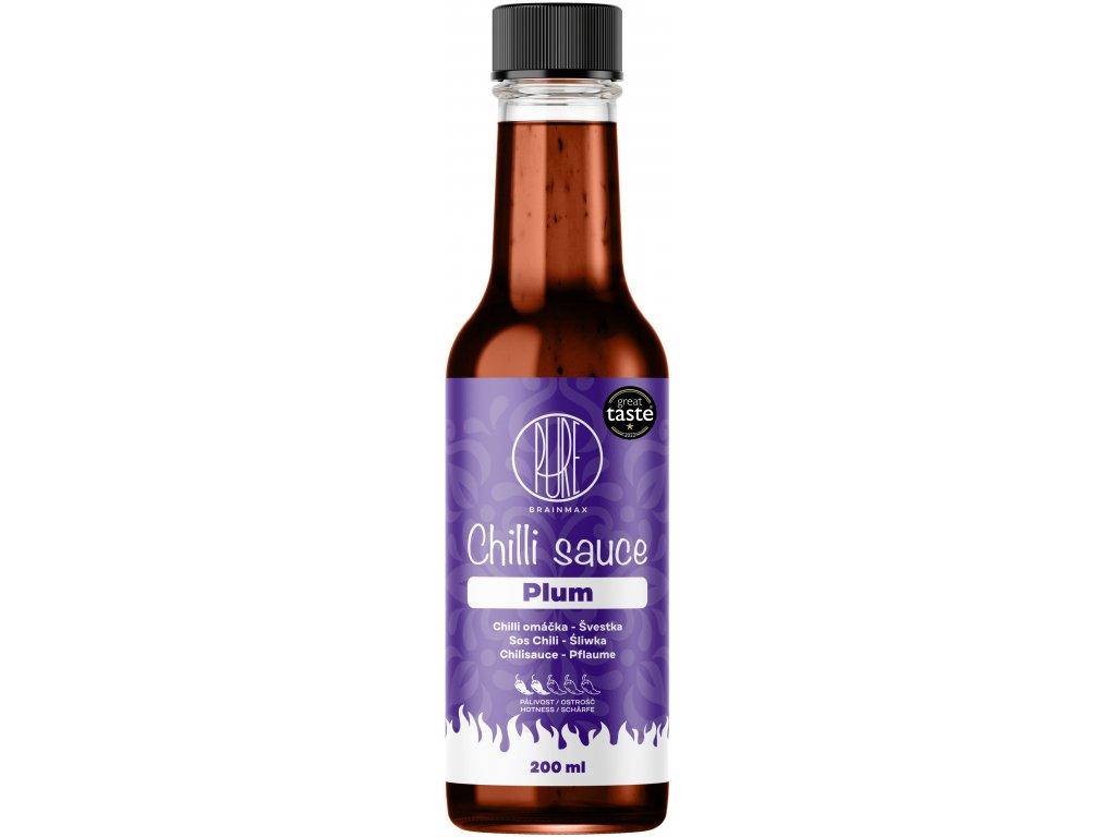 BrainMax BrainMax Pure Chilli sauce, Plum (chilli omáčka, švestka), 200 ml 