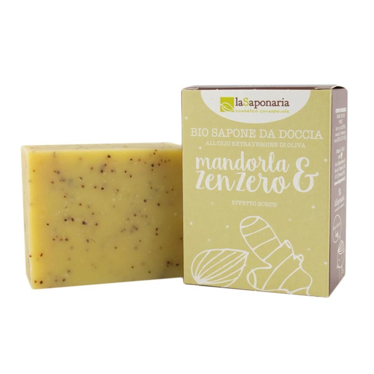 laSaponaria laSaponaria Tuhé olivové mýdlo BIO - Mandle a zázvor, 100 g 