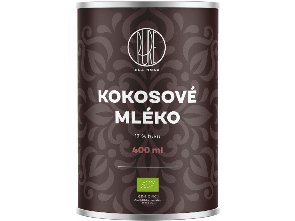 BrainMax BrainMax Pure Kokosové mléko 17% tuku BIO, 400 ml 