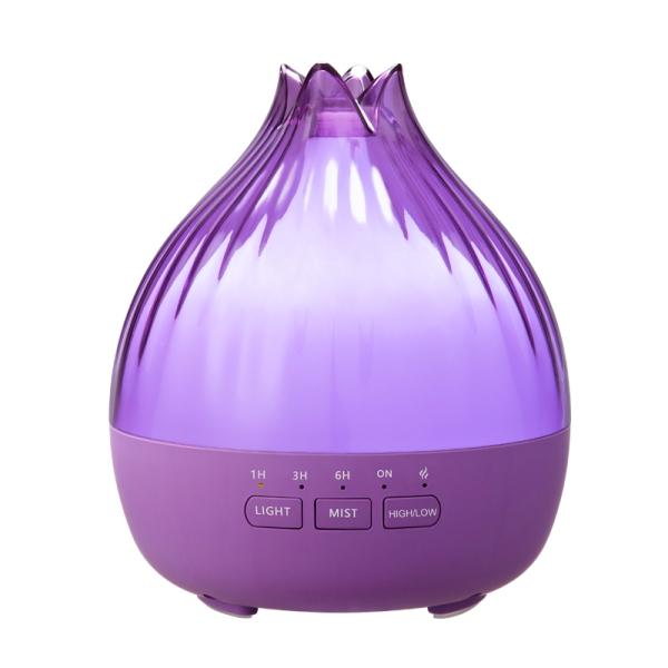 Hütermann Hütermann S01 aroma difuzér fialová 350 ml - ultrazvukový, 7 LED barev, dálkové ovládání 