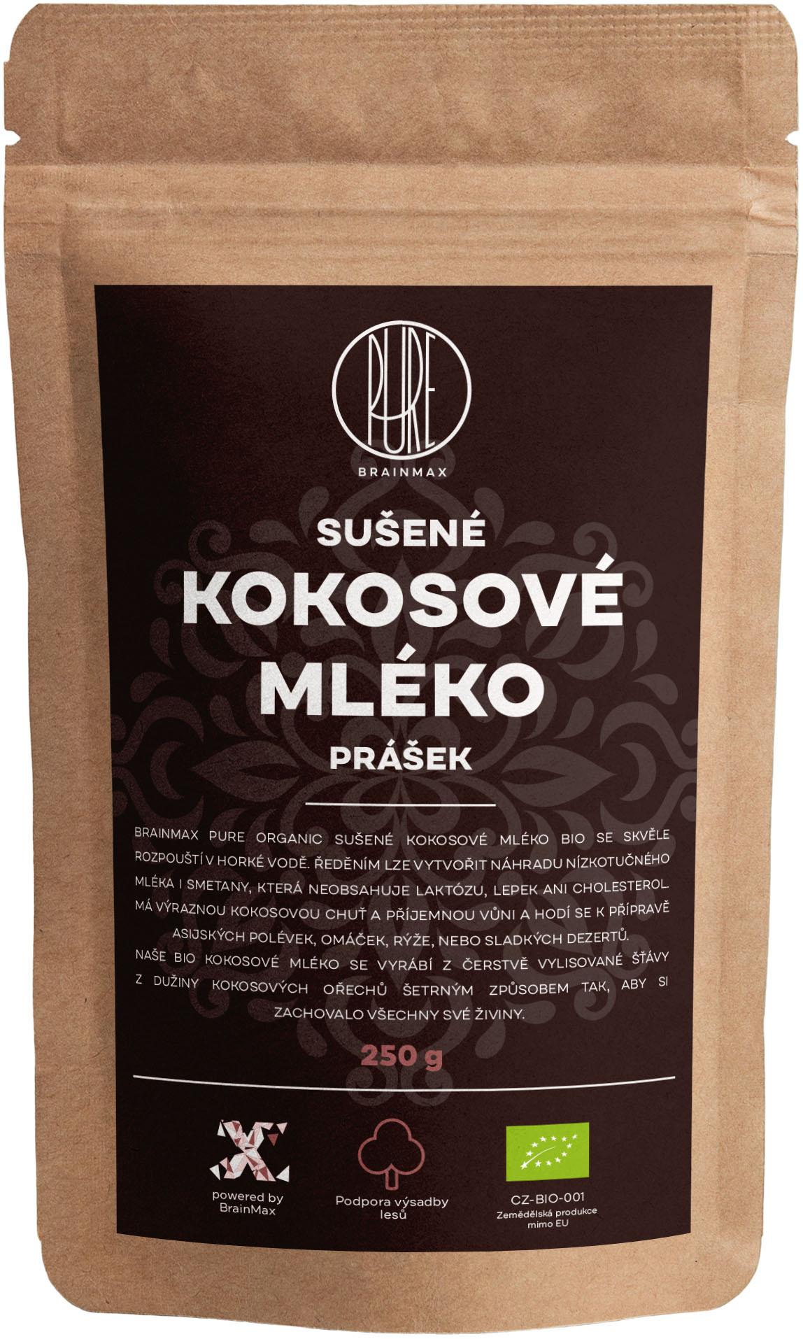 BrainMax BrainMax Pure Kokosové mléko BIO prášek, 250 g 