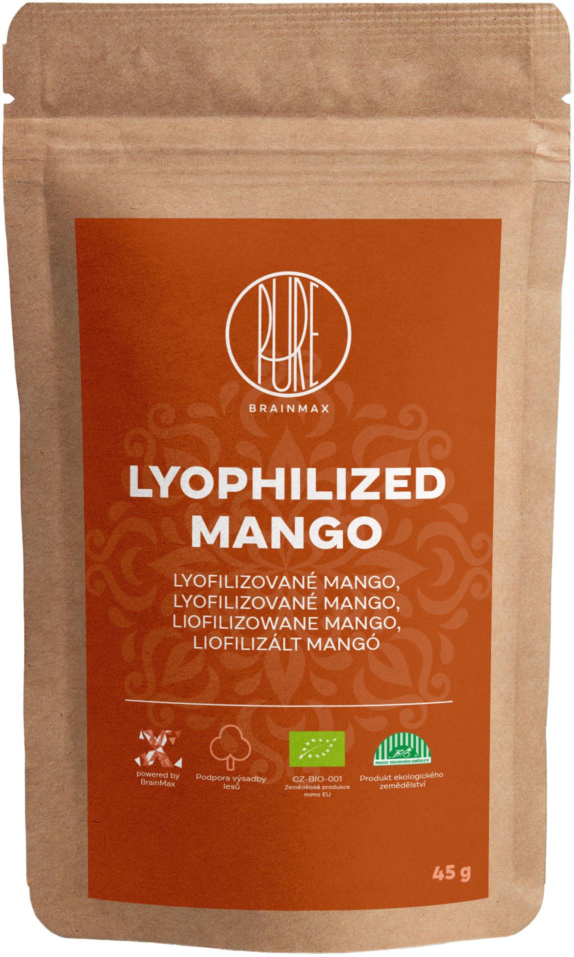 BrainMax BrainMax Pure Lyofilizované mango, BIO, 45 g 