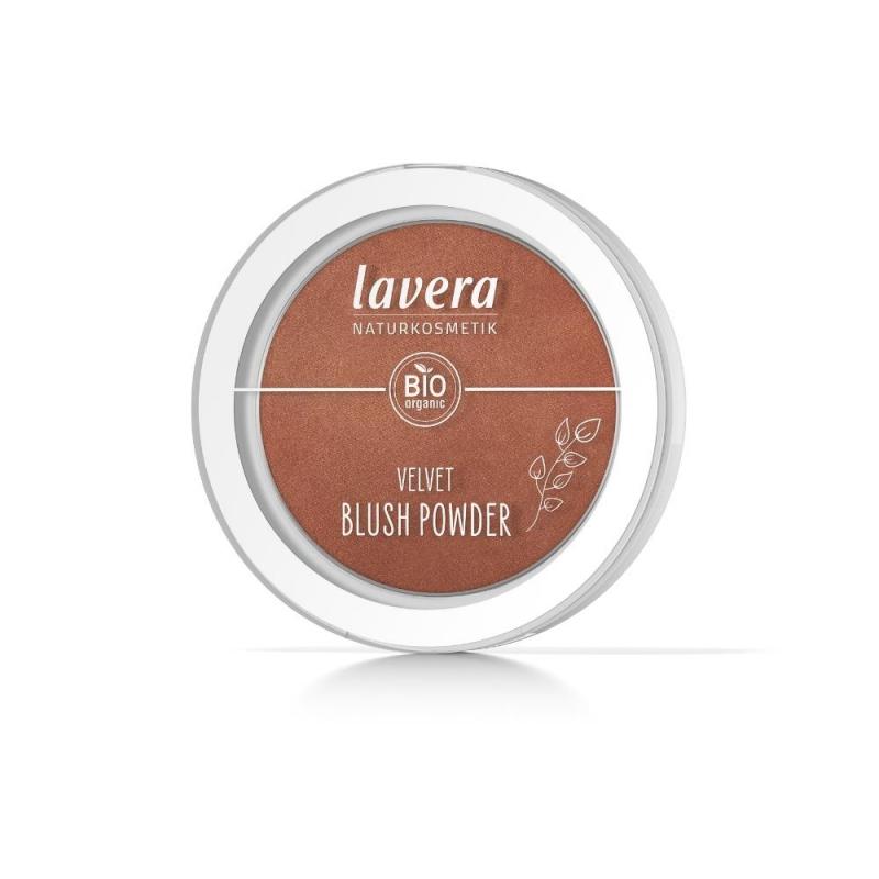 Lavera lavera Sametová pudrová tvářenka - 03 Cashmere Brown - 4,5 g 