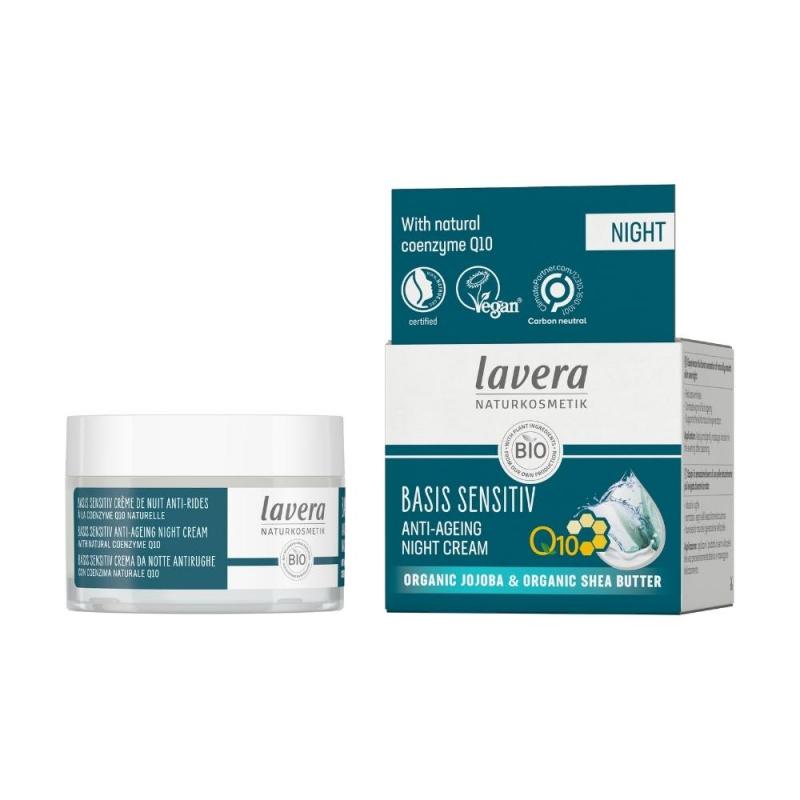 Lavera lavera Basis Sensitiv Anti-Ageing Noční pleťový krém s Q10, 50 ml 