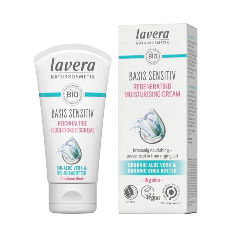 Lavera lavera Basis Sensitiv Regenerační a Hydratační pleťový krém 50 ml 