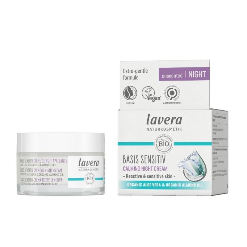 Lavera lavera Basis Sensitiv Zklidňující noční krém bez parfemace 50 ml 