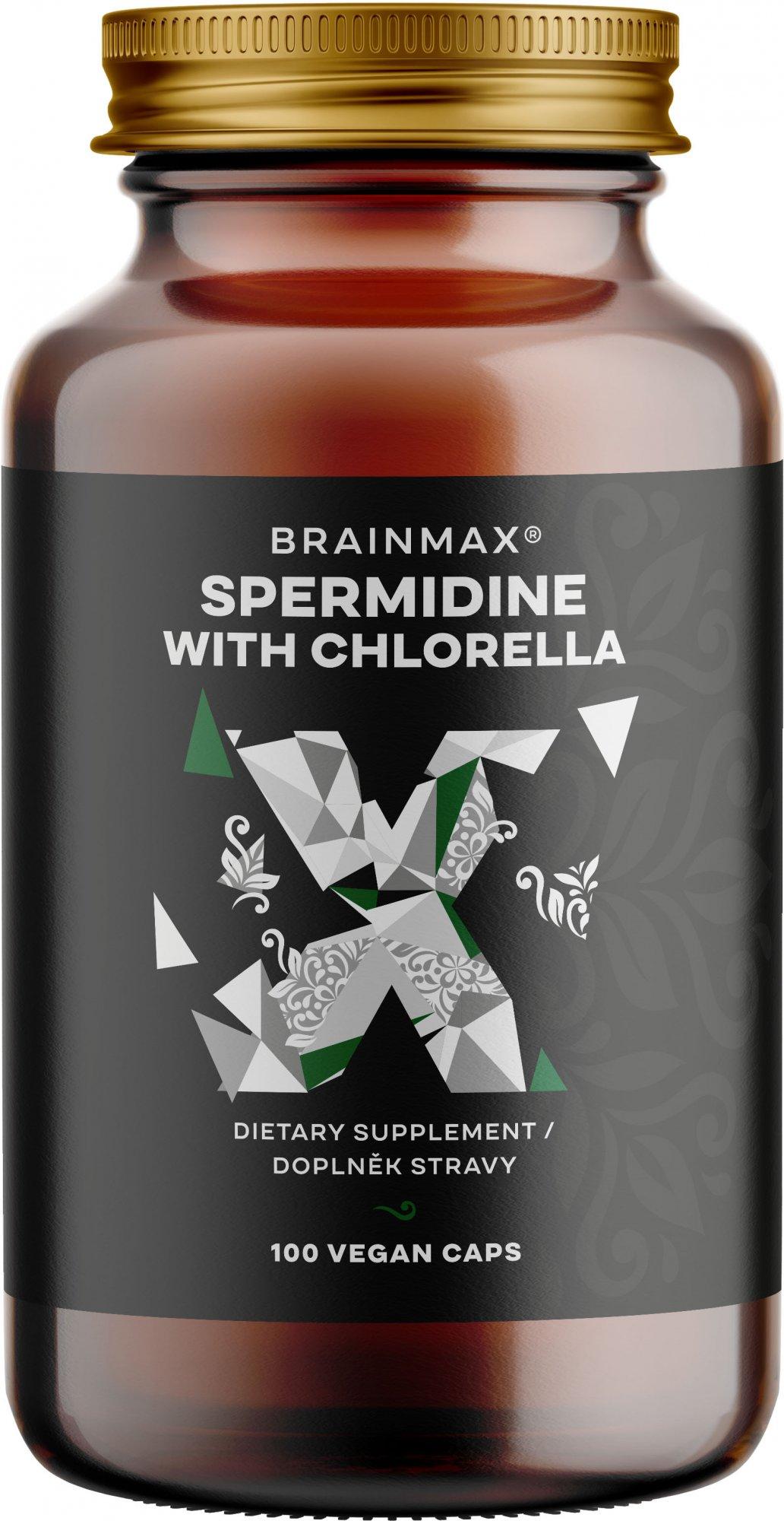 BrainMax BrainMax Spermidine Chlorella, 100 rostlinných kapslí 