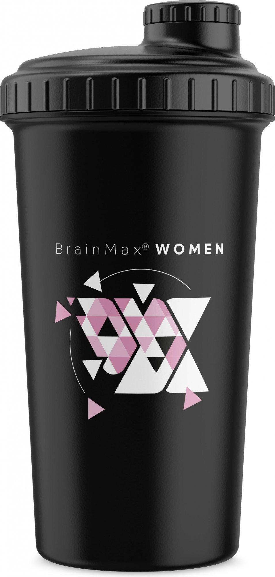 BrainMax BrainMax Women plastový shaker (šejkr) černý, 700 ml 