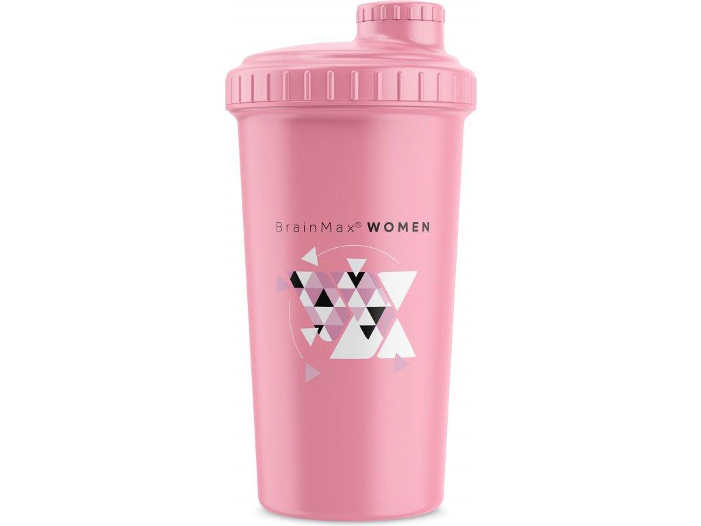 BrainMax BrainMax Women plastový shaker (šejkr), růžový, 700 ml 