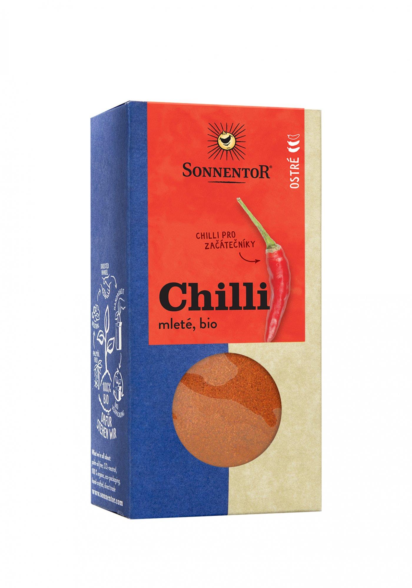 Sonnentor Chilli bio, mleté 40g 