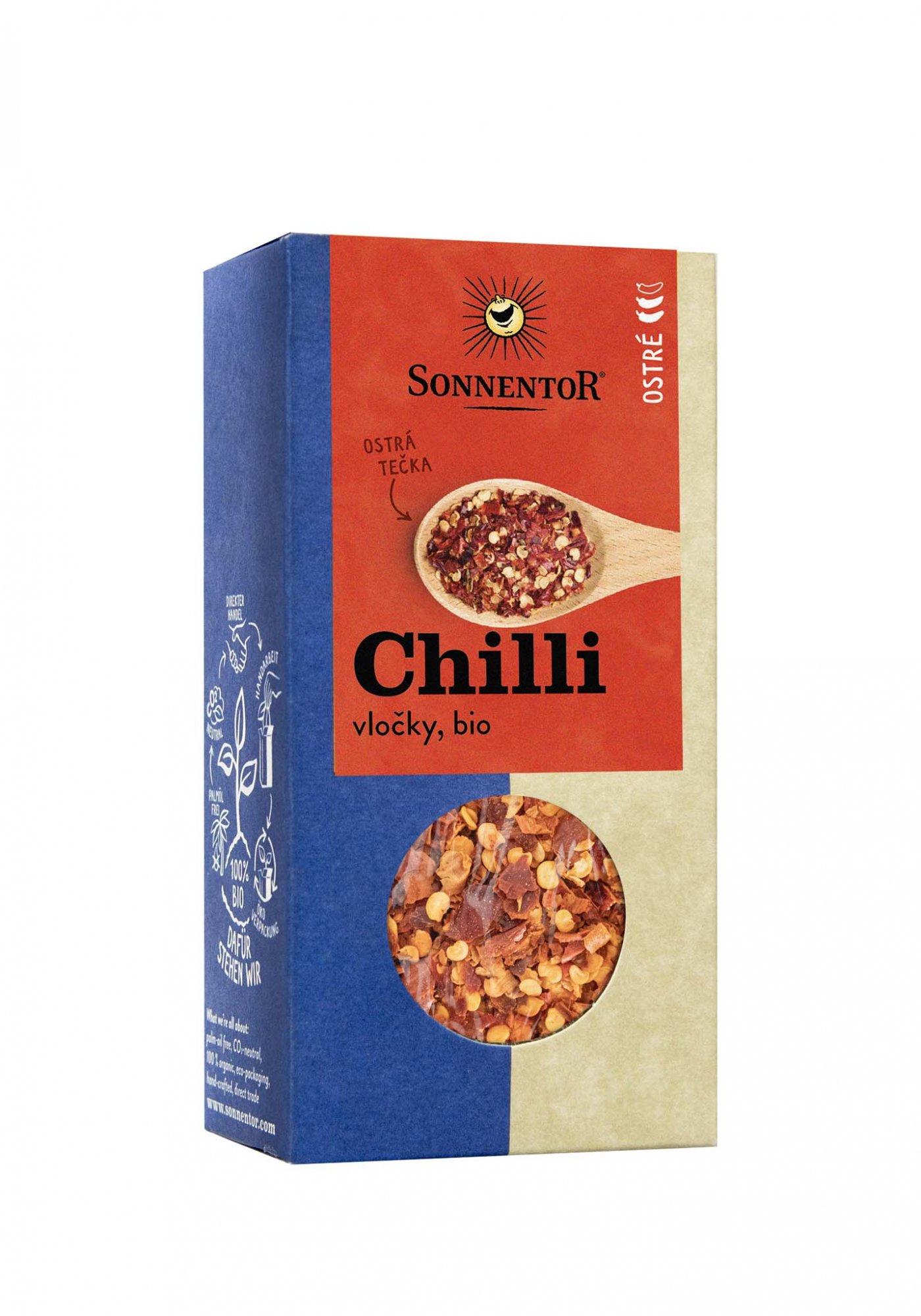 Sonnentor Chilli bio, vločky 45g 