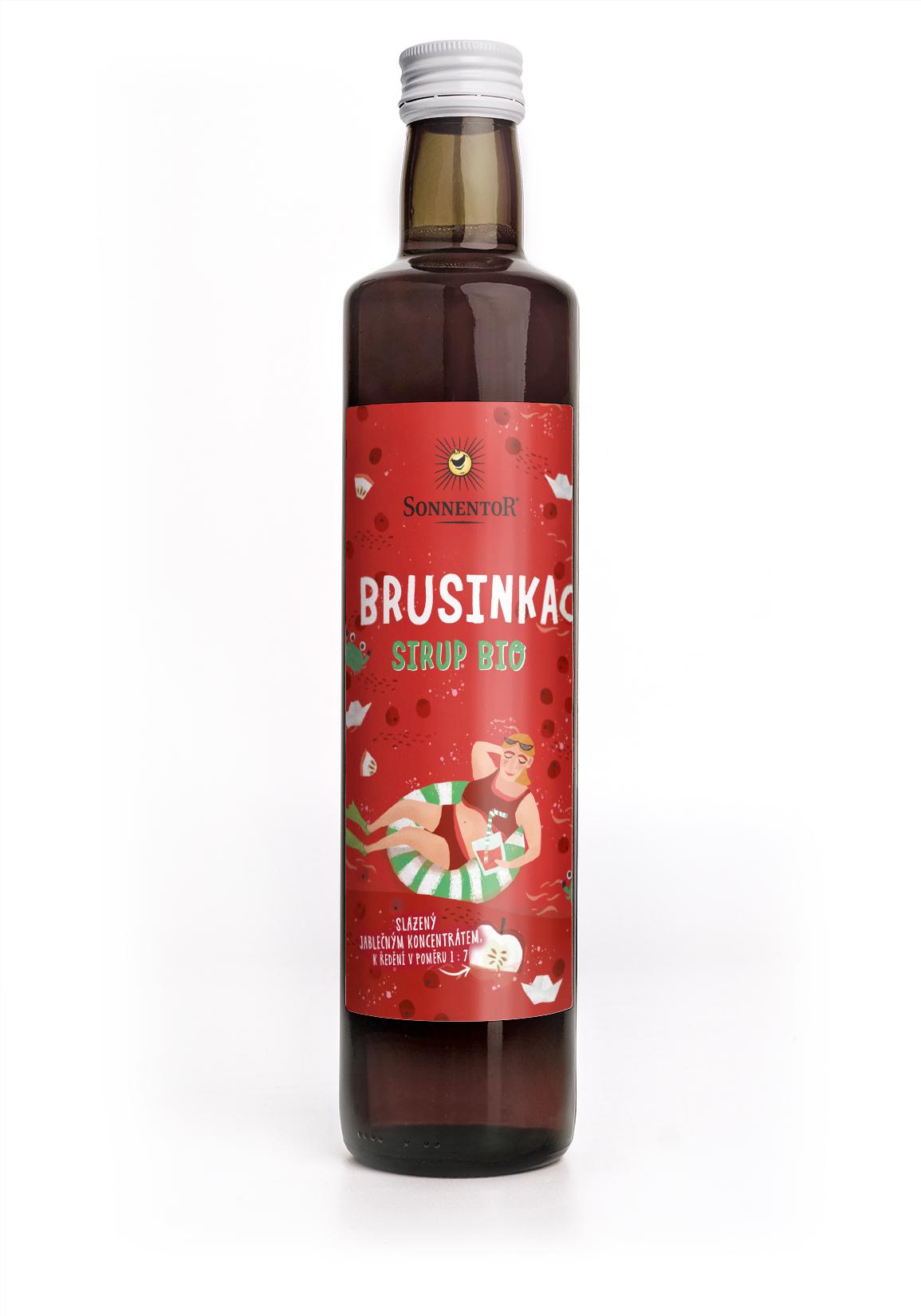 Sonnentor Brusinka sirup bio 500 ml 