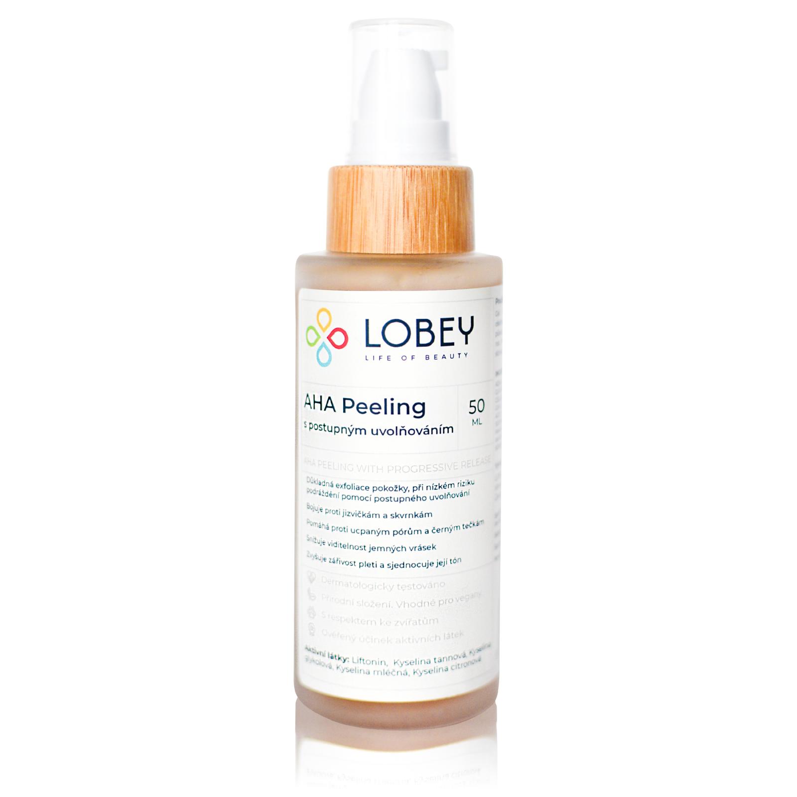 Lobey LOBEY AHA Peeling s postupným uvolňováním 50 ml 