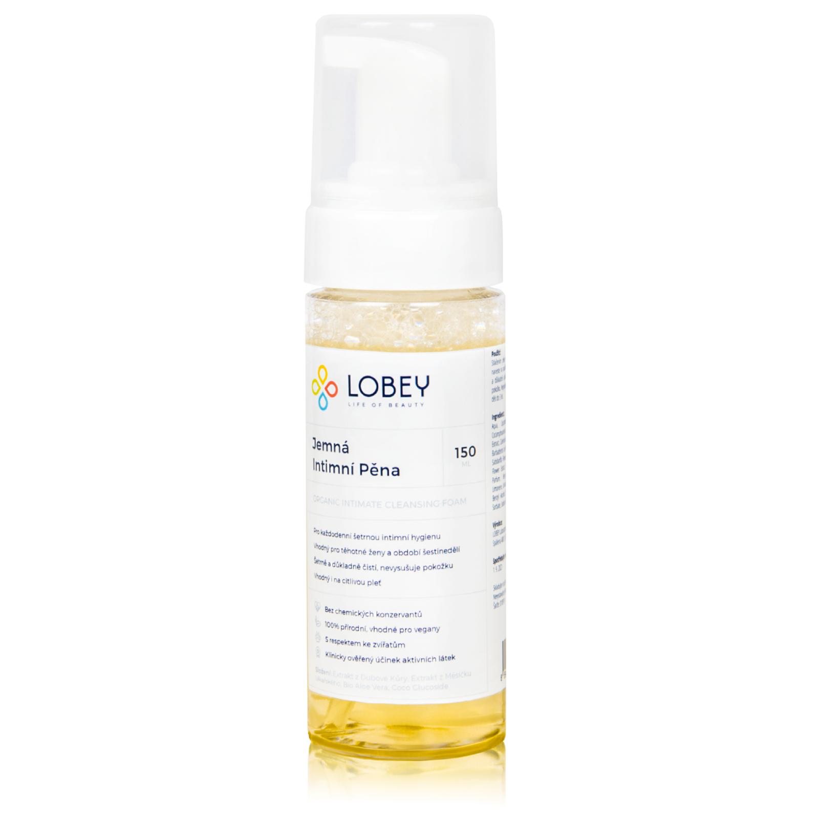 Lobey LOBEY Jemná intimní mycí pěna BIO 150 ml 