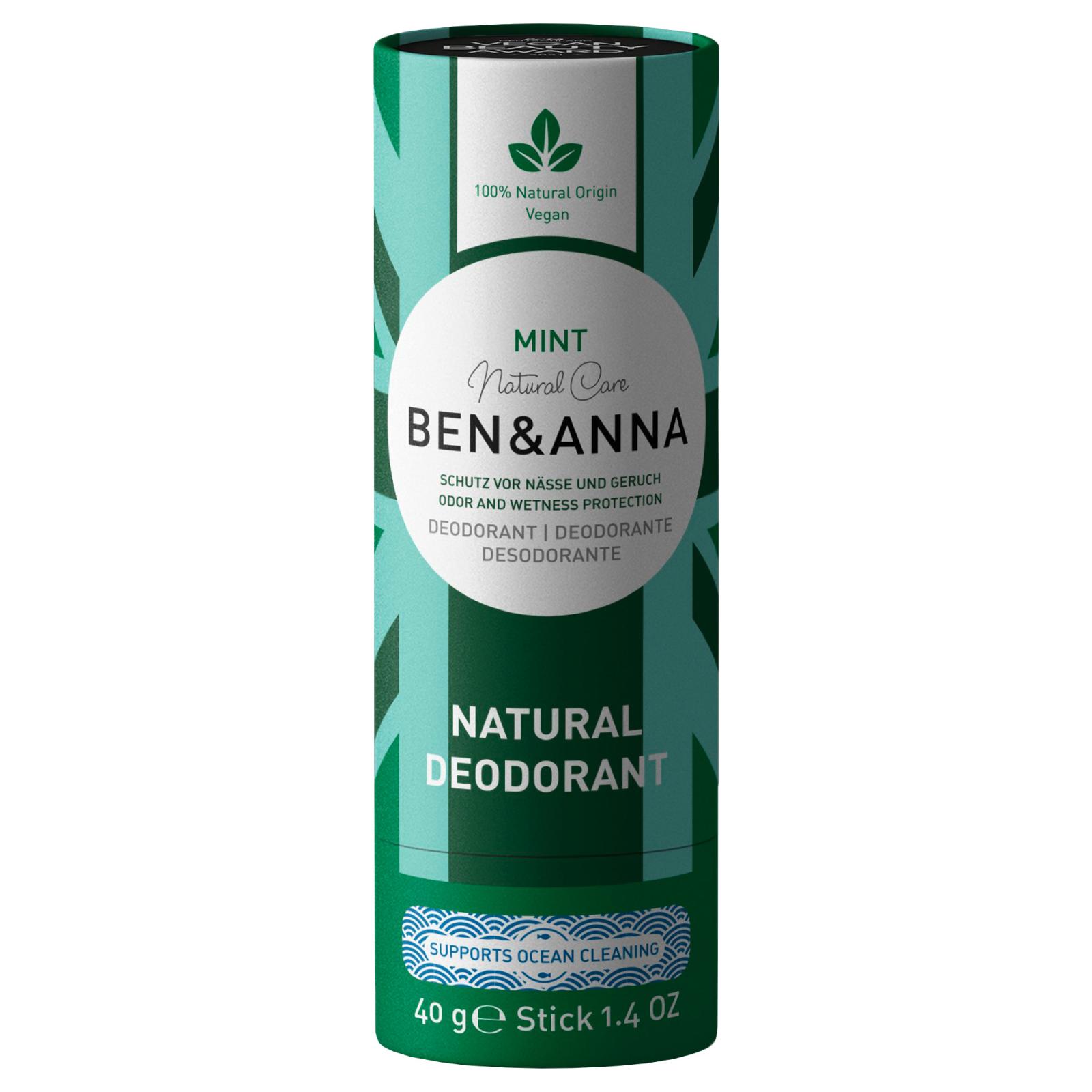 Ben & Anna Ben & Anna Tuhý deodorant - Máta, 40 g 