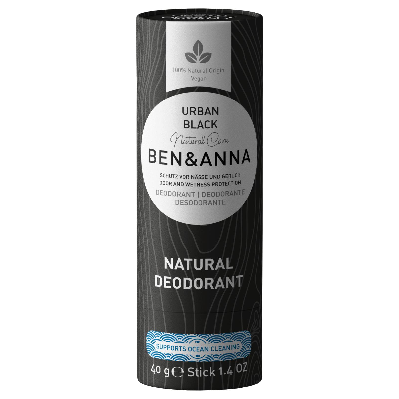 Ben & Anna Ben & Anna Tuhý deodorant- Urban Black, 40 g 