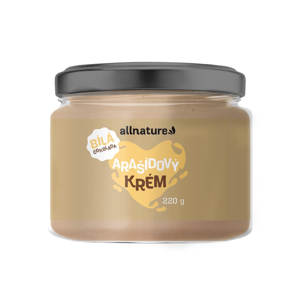 Allnature Allnature Arašídový krém s bílou čokoládou, 220 g 