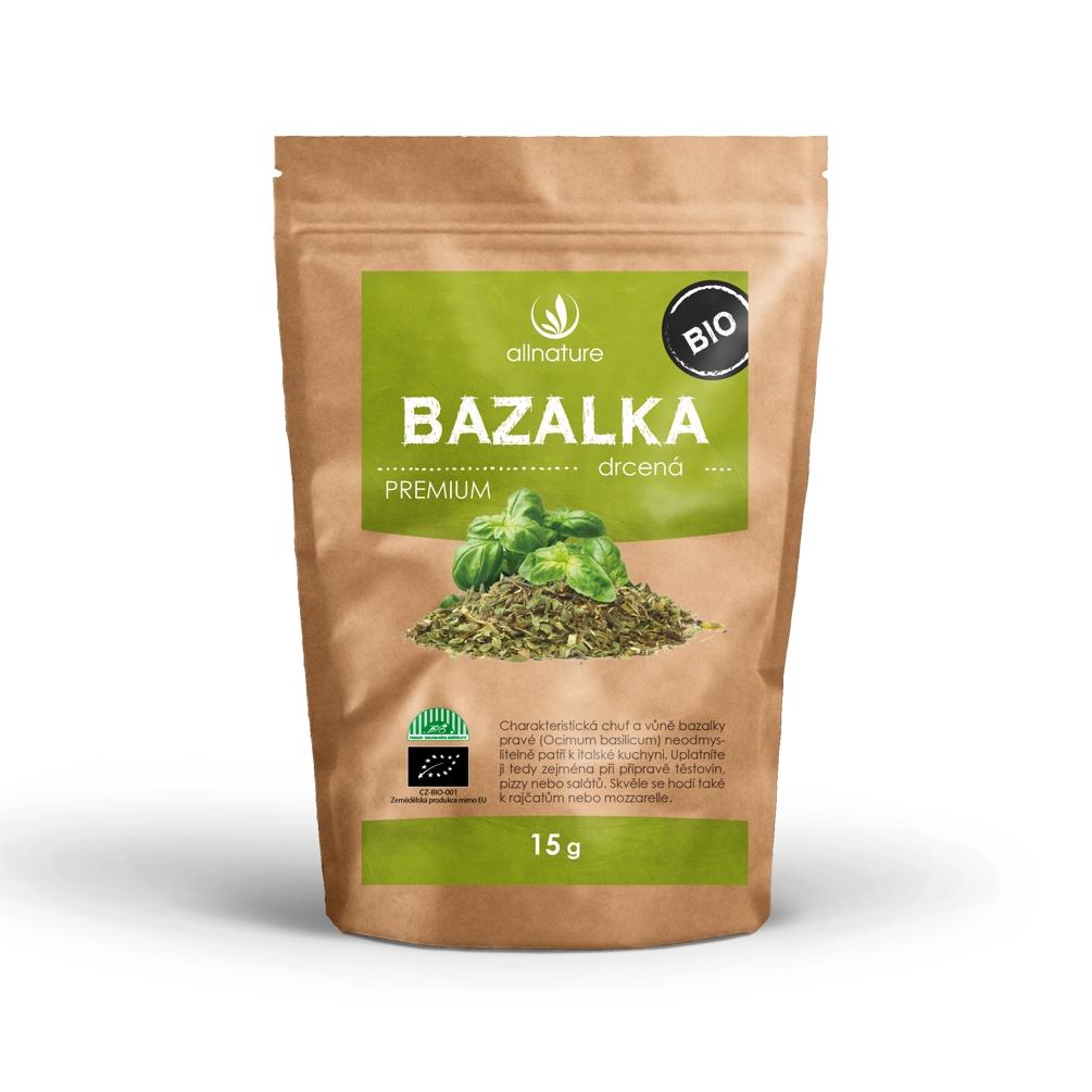 Allnature Allnature Bazalka drcená BIO, 15 g 