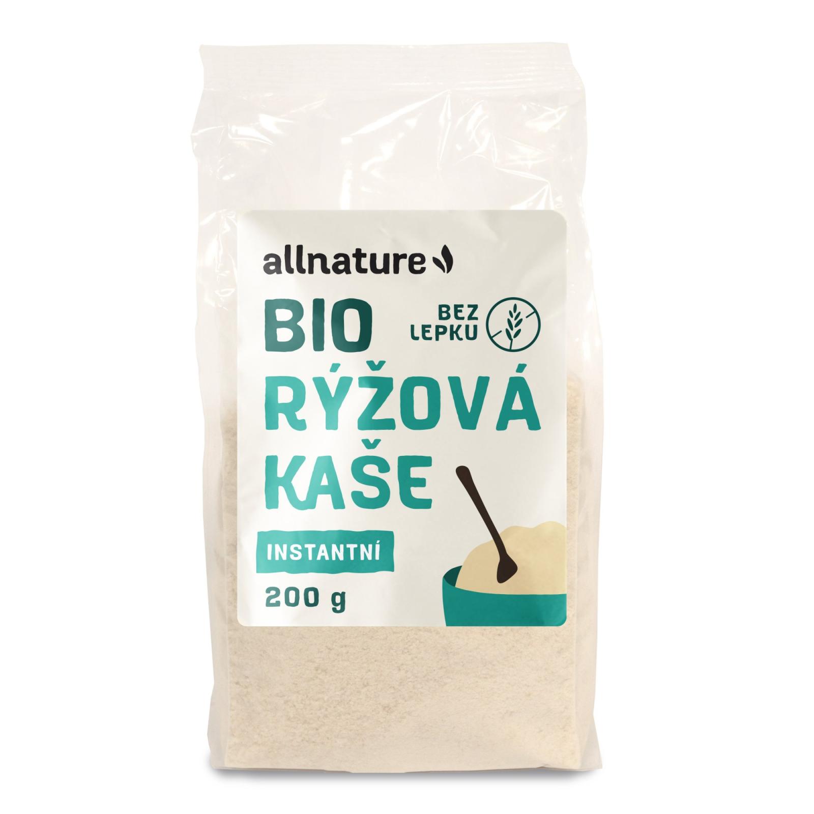 Allnature Allnature Bezlepková Rýžová kaše instantní BIO, 200 g 