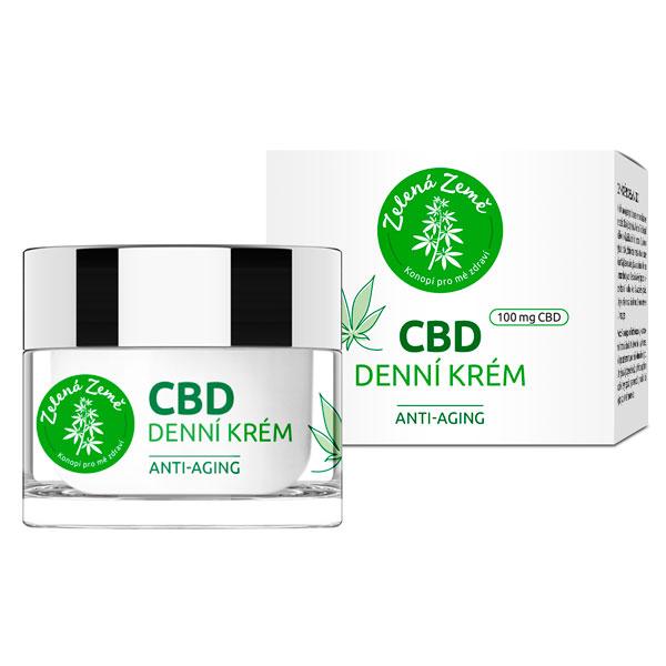 Zelená Země CBD denní krém, 50 ml 