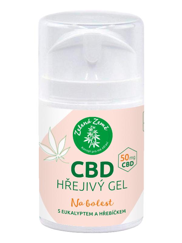 Zelená Země CBD hřejivý gel 50 g 