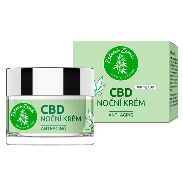 Zelená Země CBD noční krém, 50 ml 