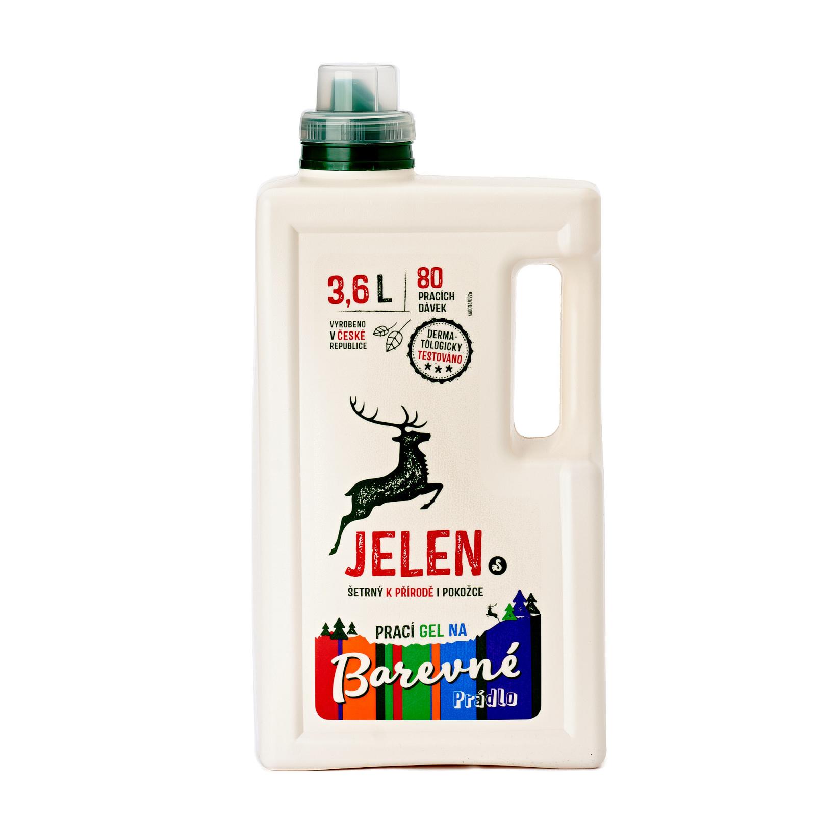 Jelen Jelen Prací gel na barevné prádlo, 3,6l 