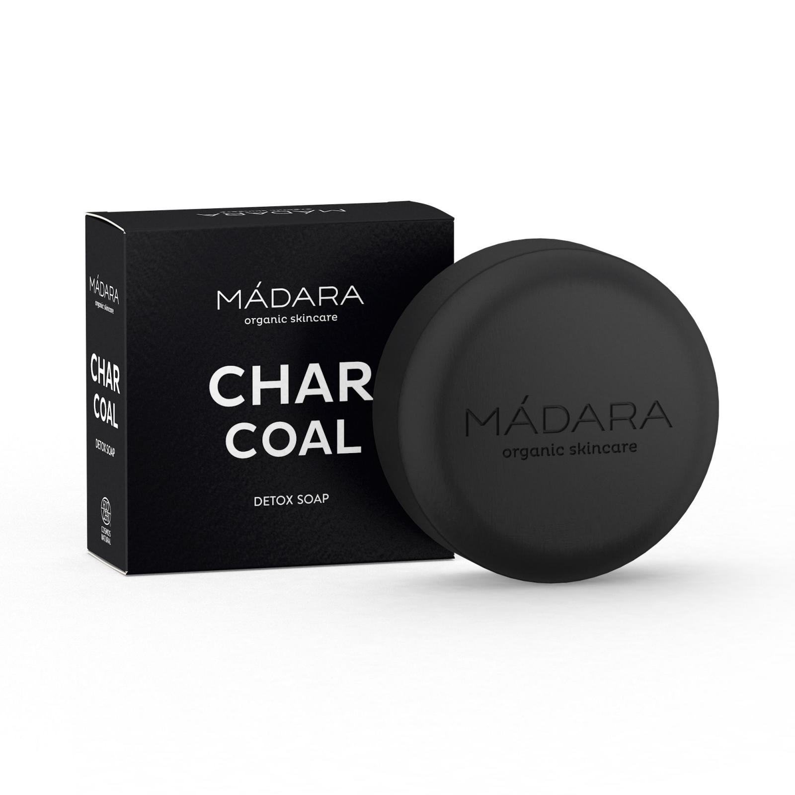 MÁDARA Tělové detoxikační mýdlo Charcoal 90 g