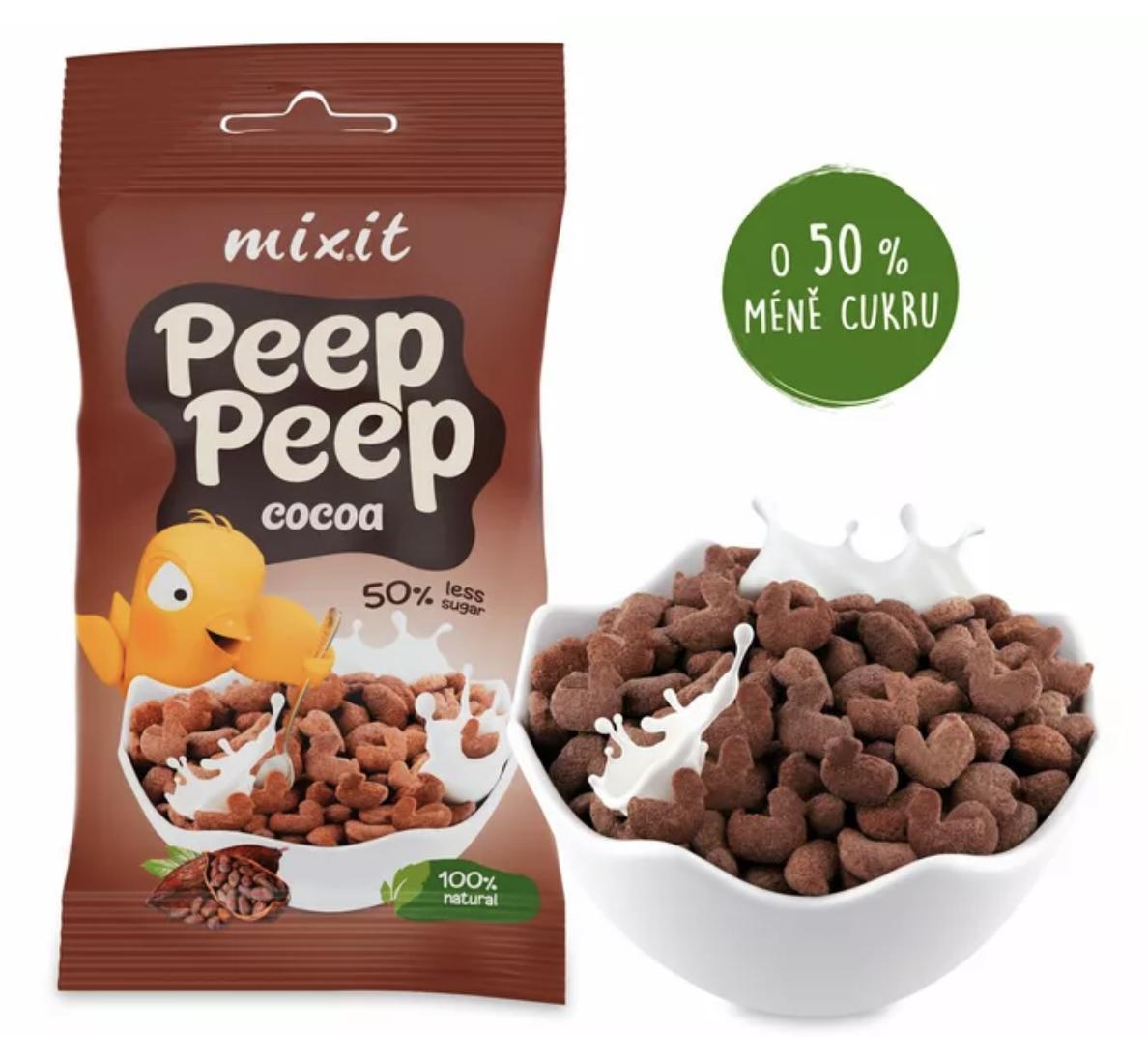 Mixit Cereálie Peep Peep do kapsy Kakao, 25 g 