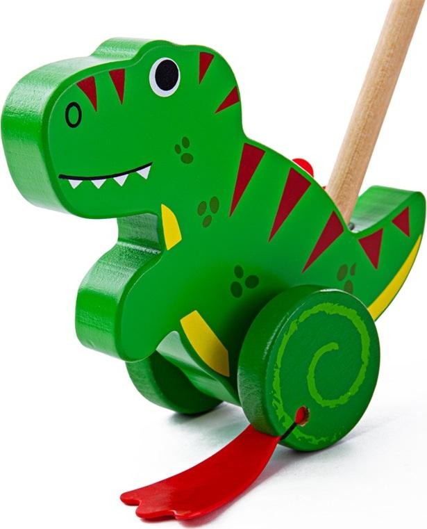 Bigjigs Toys Bigjigs Baby Dřevěný jezdík T. rex 