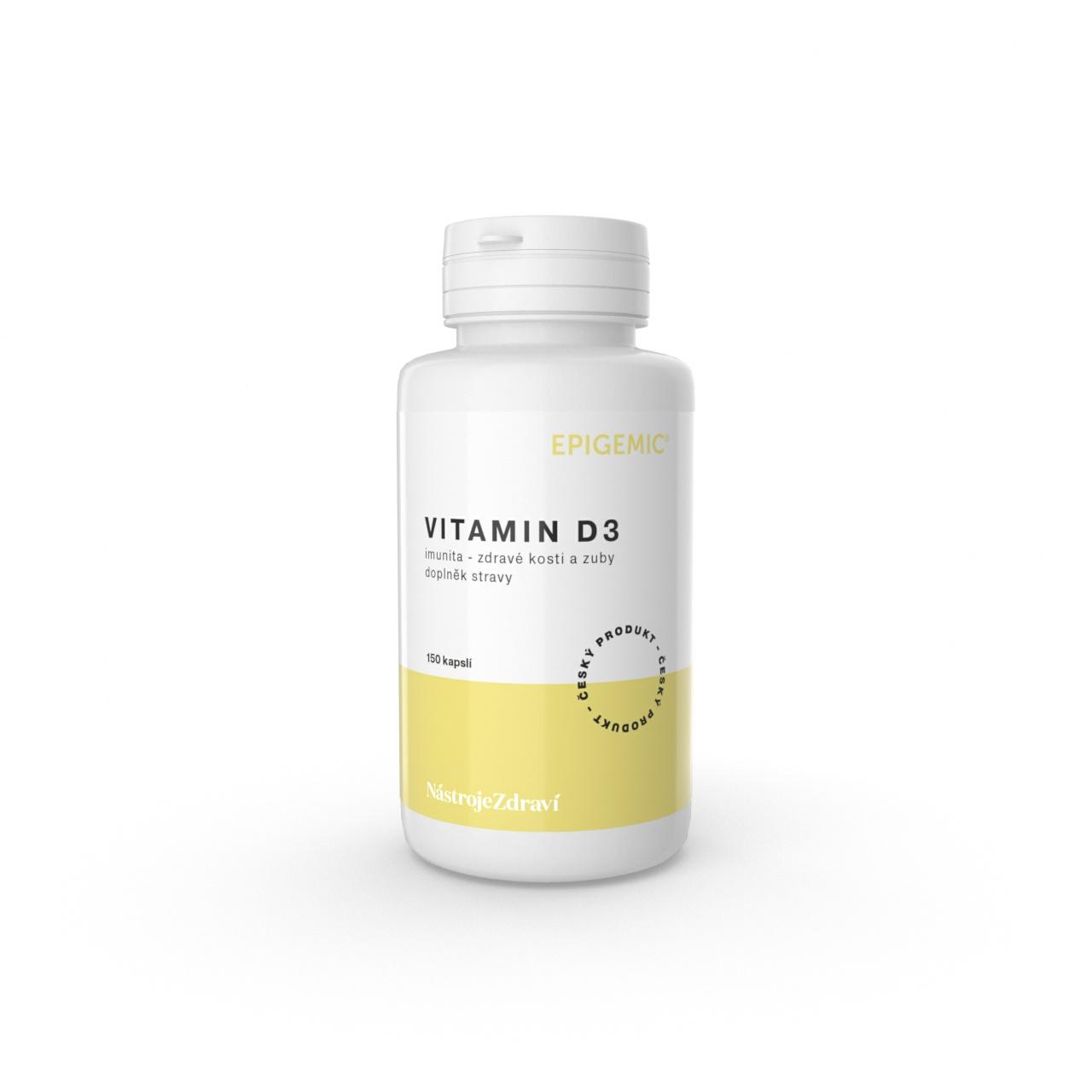 Epigemic Vitamin D3, kapsle 150 ks, 33 g