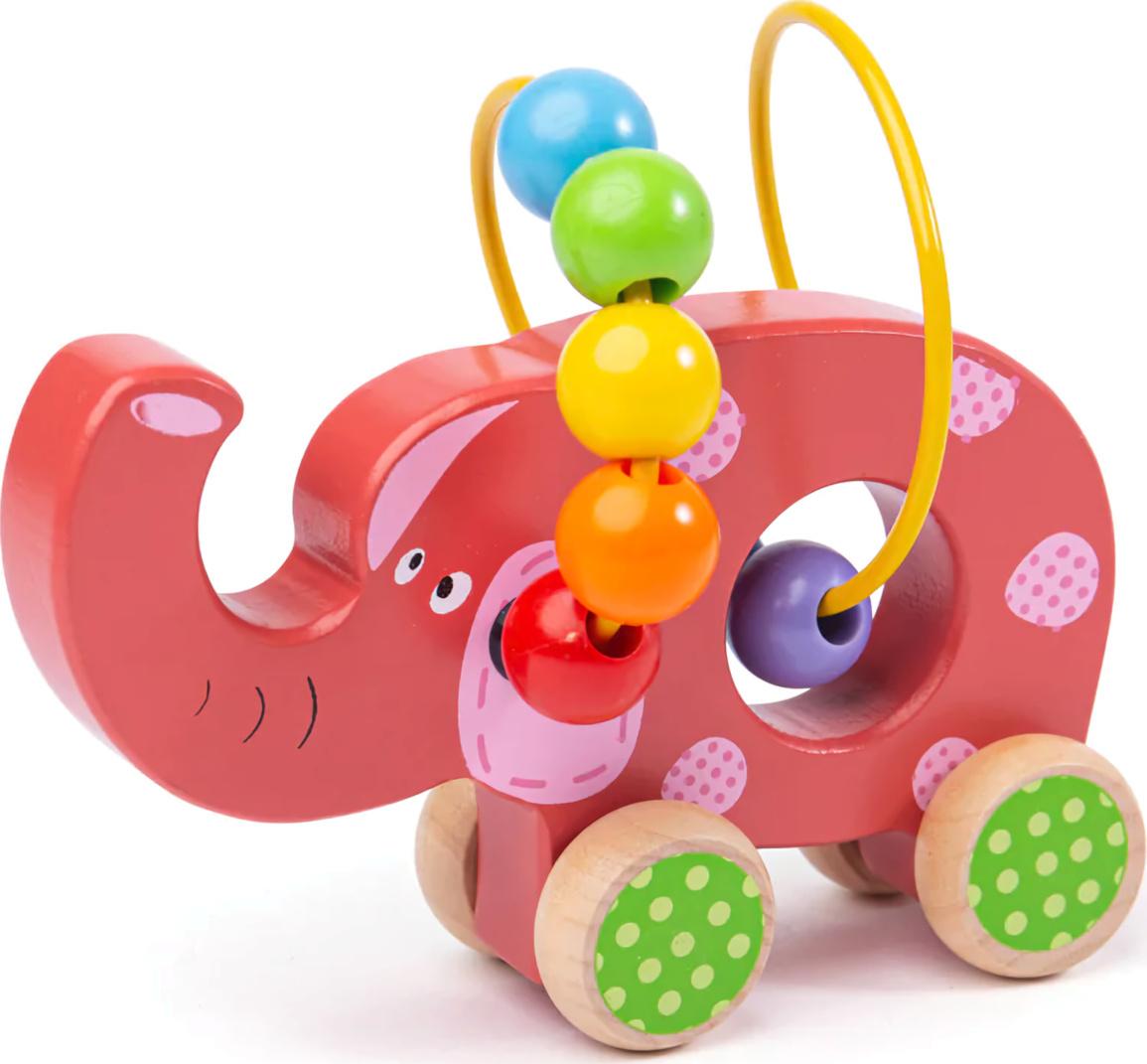 Bigjigs Toys Bigjigs Baby Motorický labyrint slon 