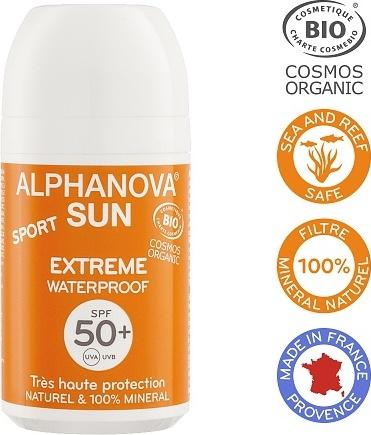 Alphanova Opalovací krém ROLL ON SPF 50+, 50 g BIO 