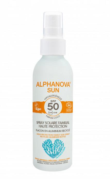 Alphanova Opalovací krém ve spreji SPF 50 150g 