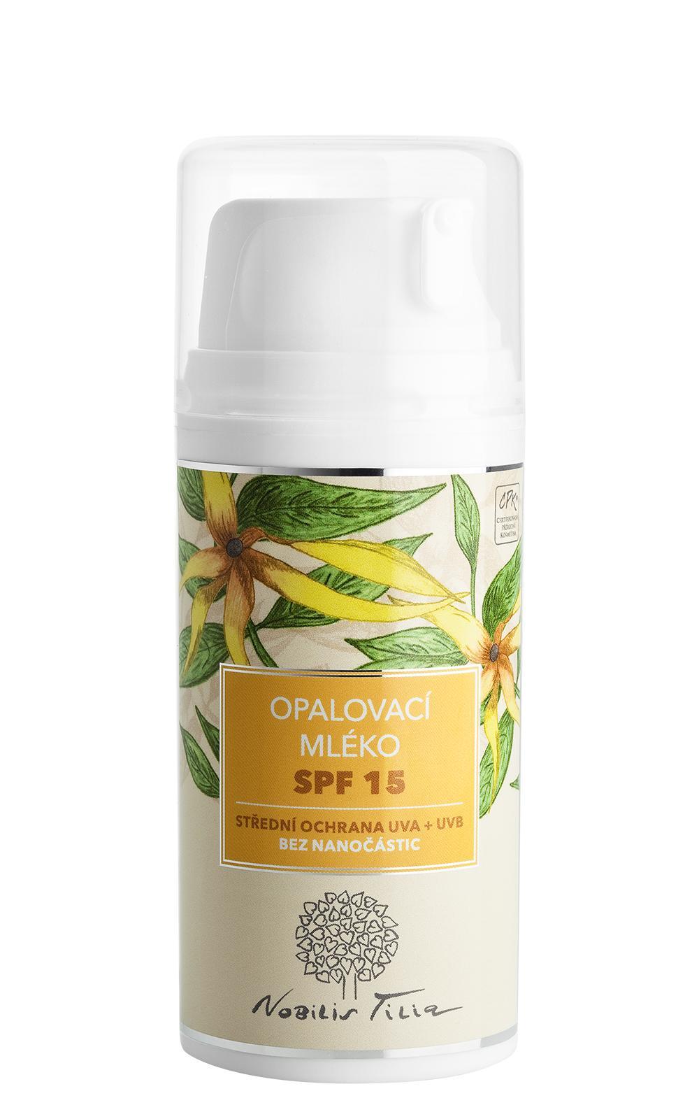 Nobilis Tilia Opalovací mléko SPF 15 varianta: 100 ml