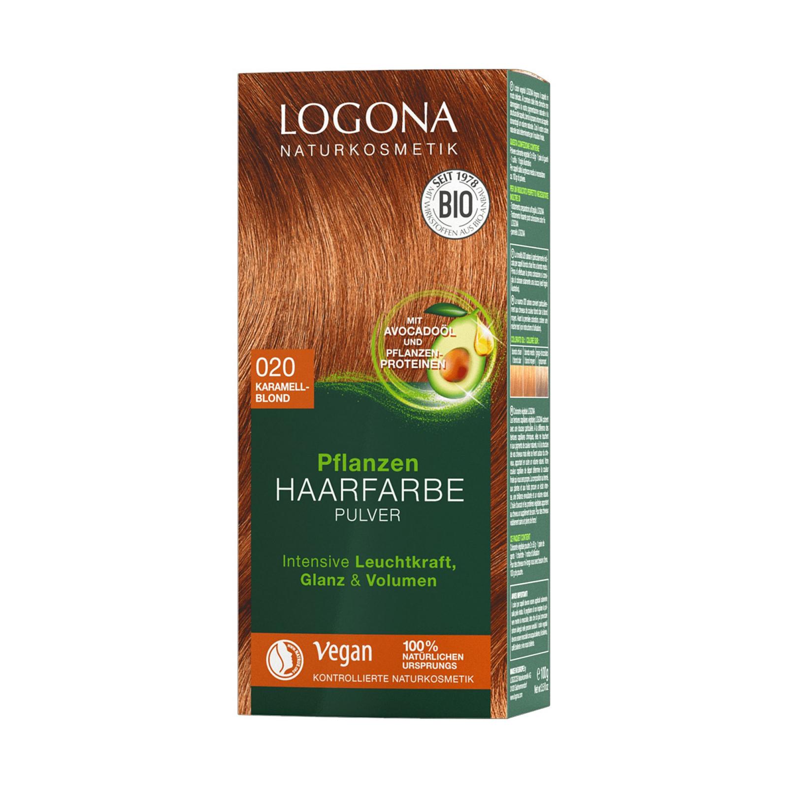 Logona Prášková barva na vlasy karamelová blond, 020 100 g