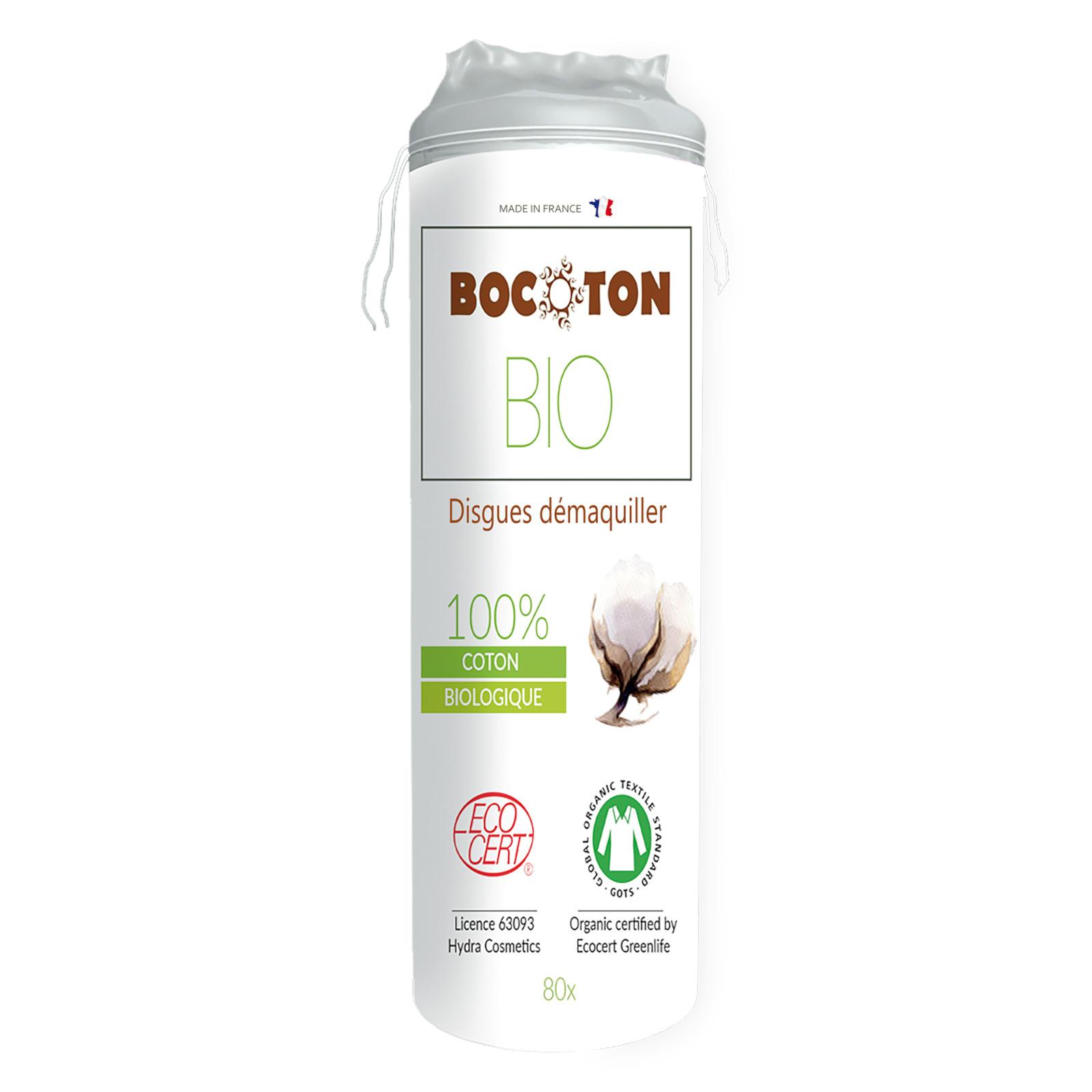 Bocoton Odličovací tampony z biobavlny, clasic cotton pads 80 ks
