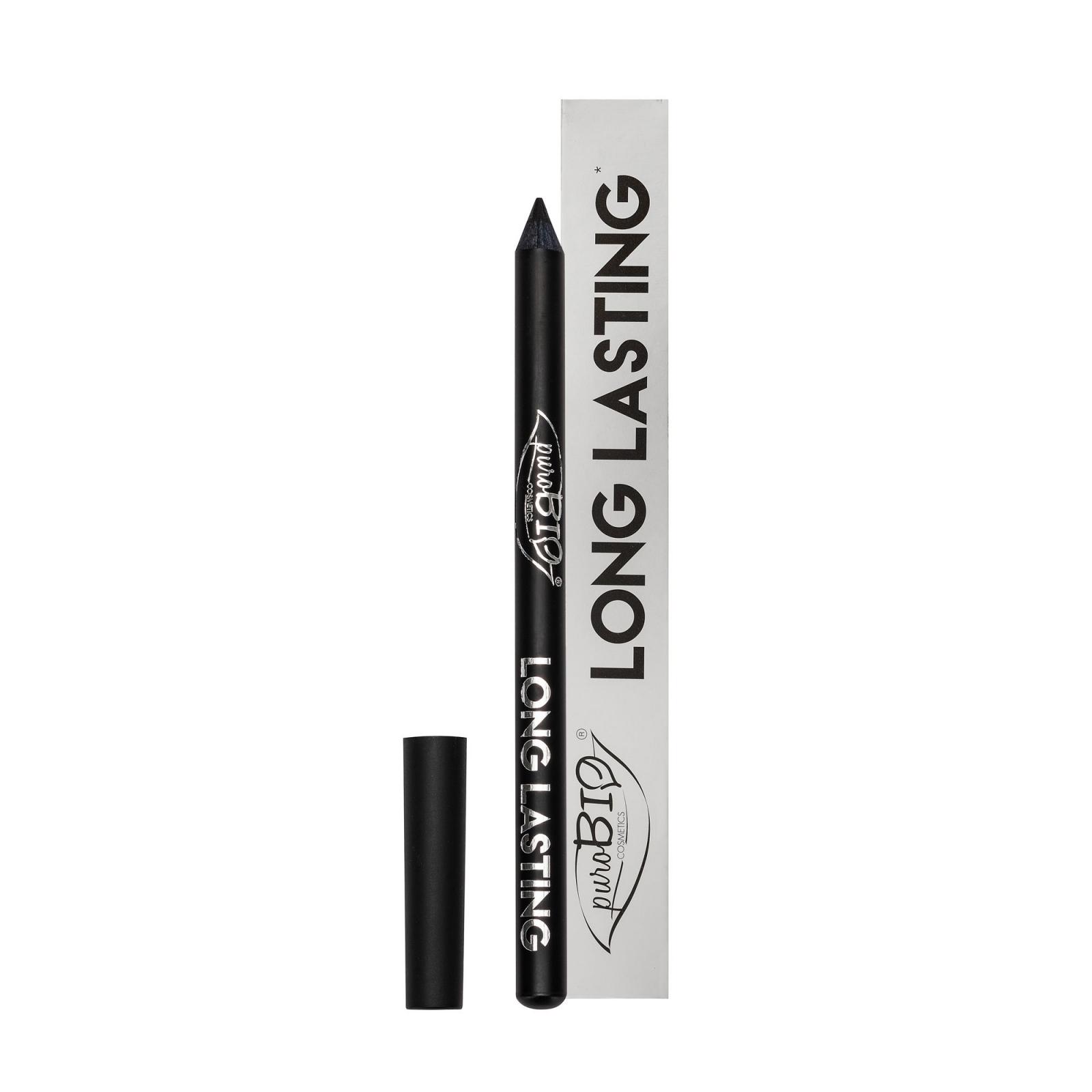 puroBIO cosmetics Long Lasting tužka na oči, černá 1,3 g