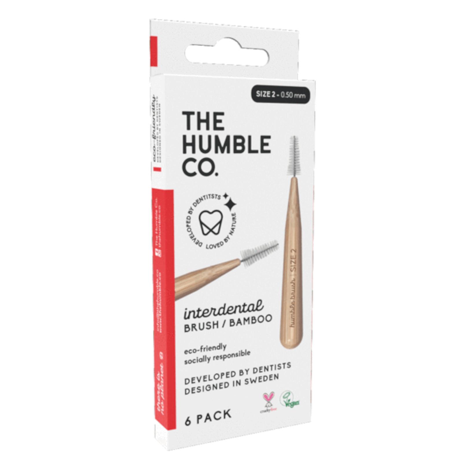 Humble Brush Bambusové mezizubní kartáčky velikost 2 (0,5 mm) 6 ks