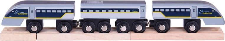 Bigjigs Rail Bigjigs Rail Rychlík Eurostar E320 + 3 koleje 