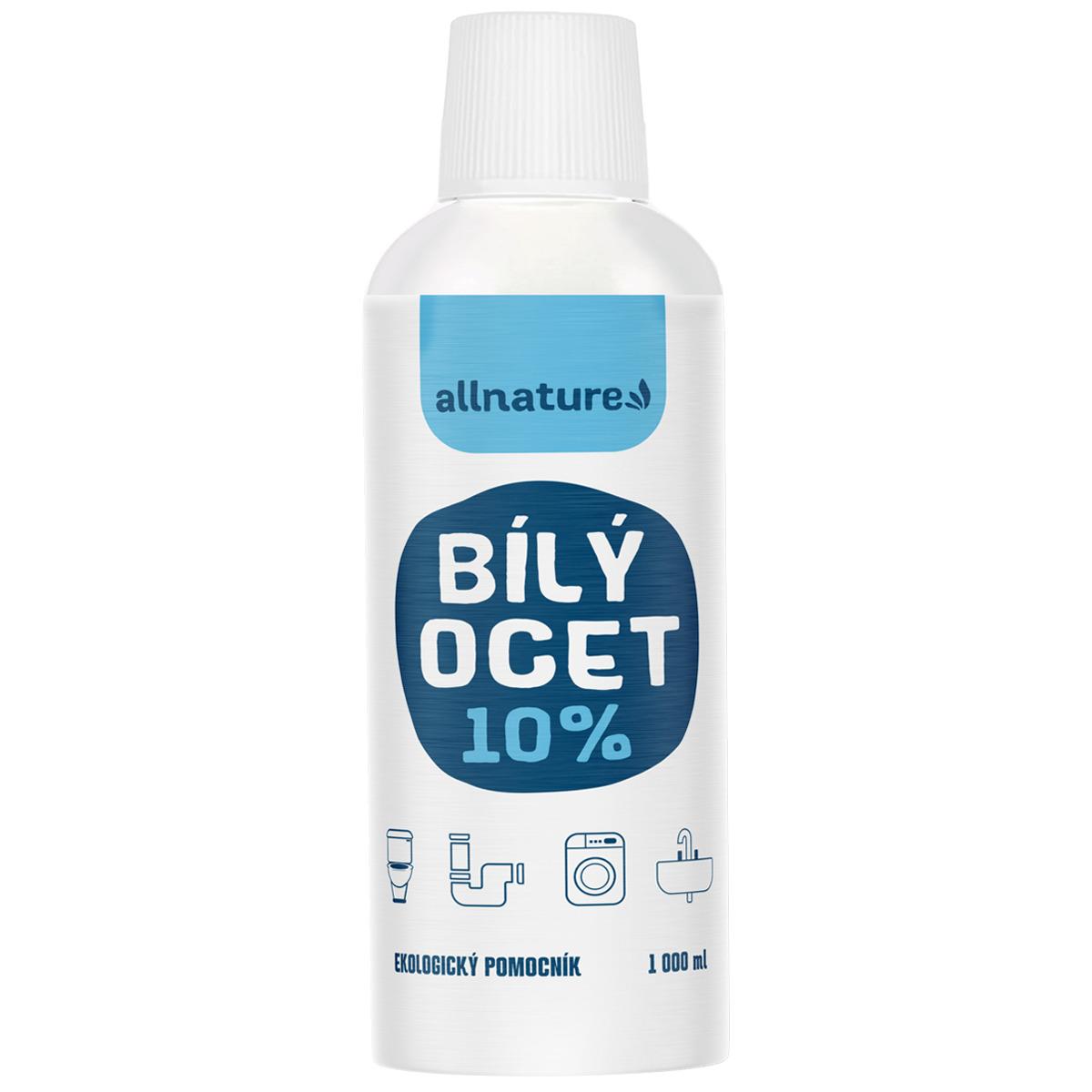 Allnature Allnature Bílý ocet 10%, 1 l 