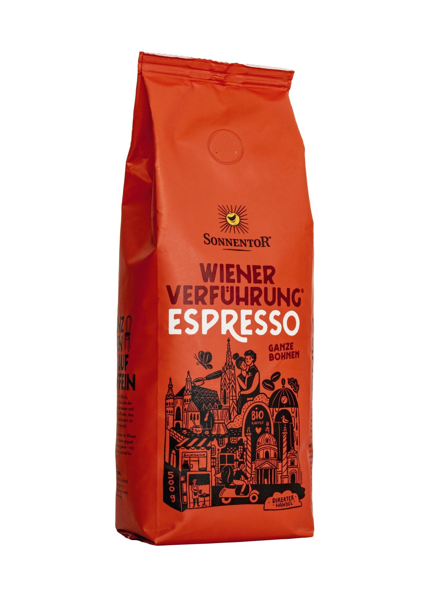 Sonnentor Káva Vídeňské pokušení® Espresso bio, pražená, zrnková 500 g 