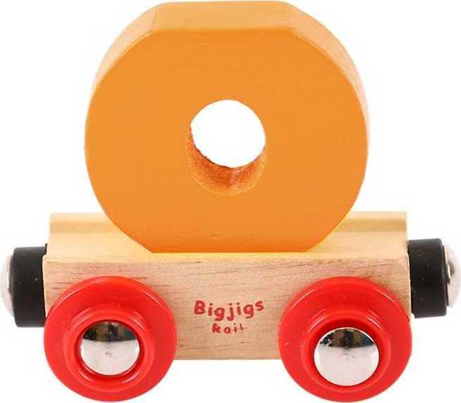 Bigjigs Rail Bigjigs Rail Vagónek dřevěné vláčkodráhy - Písmeno O 