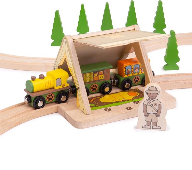 Bigjigs Rail Bigjigs Rail vlak Safari stan 