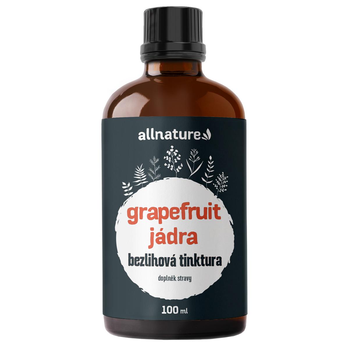 Allnature Allnature Grapefruit jádra bezlihová tinktura, 100 ml 