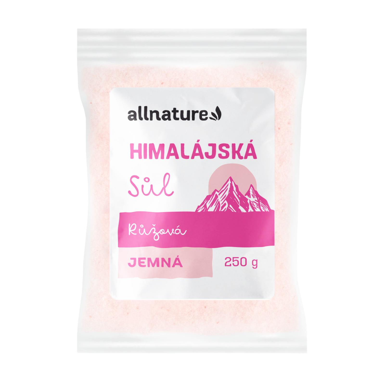 Allnature Allnature Himalájská sůl růžová jemná, 250 g 