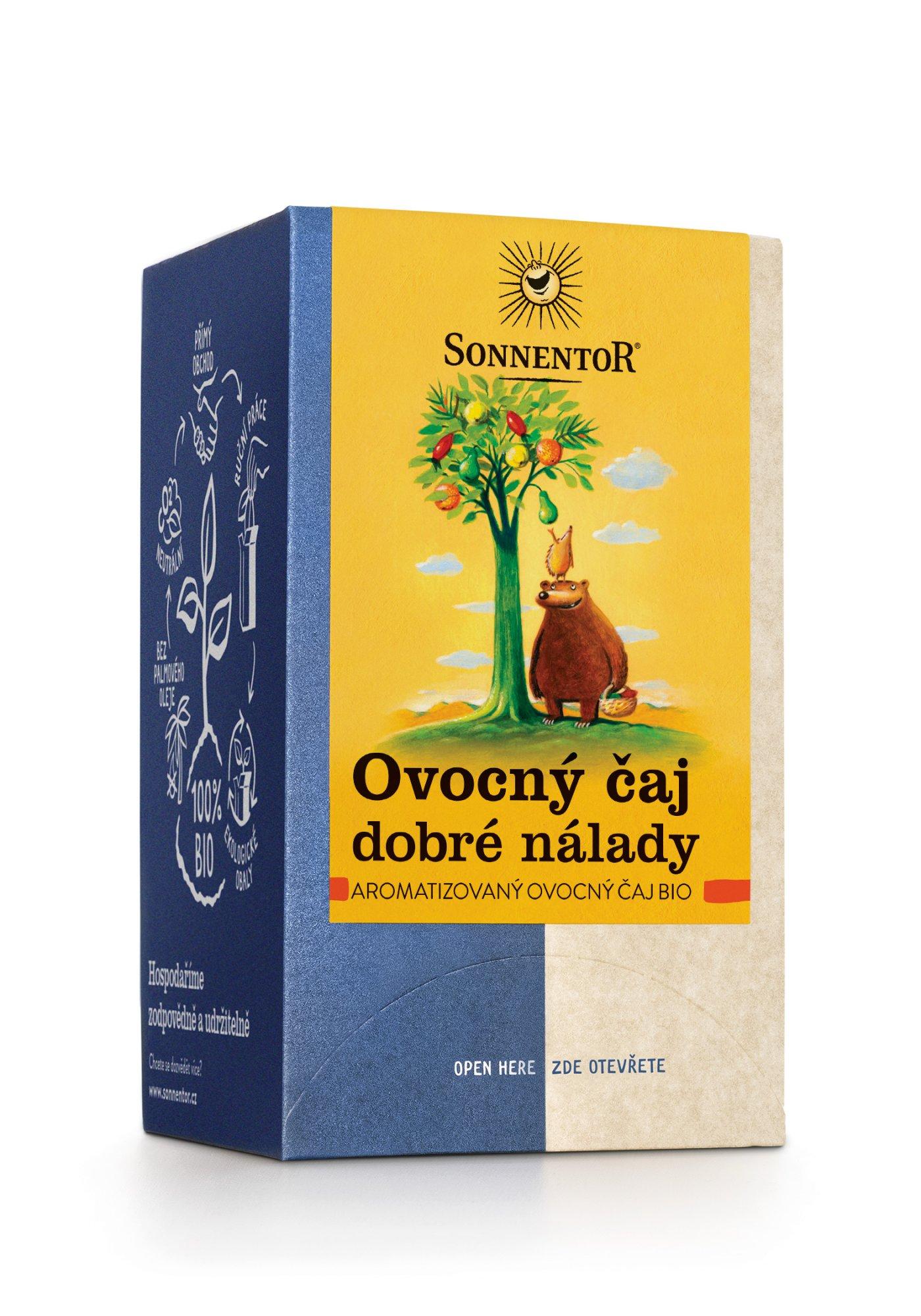 Sonnentor Ovocný čaj dobré nálady bio 45 g, porc. dvoukomorový 