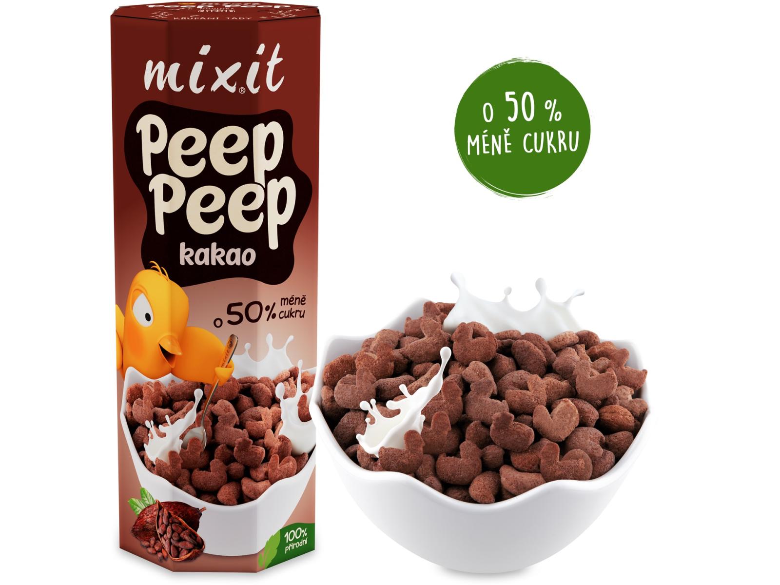 Mixit Mixit Cereálie Peep Peep Kakao, 280 g 