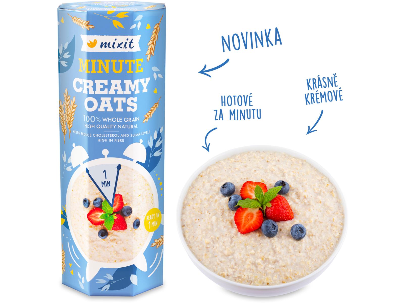 Mixit Mixit Creamy Oats Minutové ovesné vločky, 800 g 