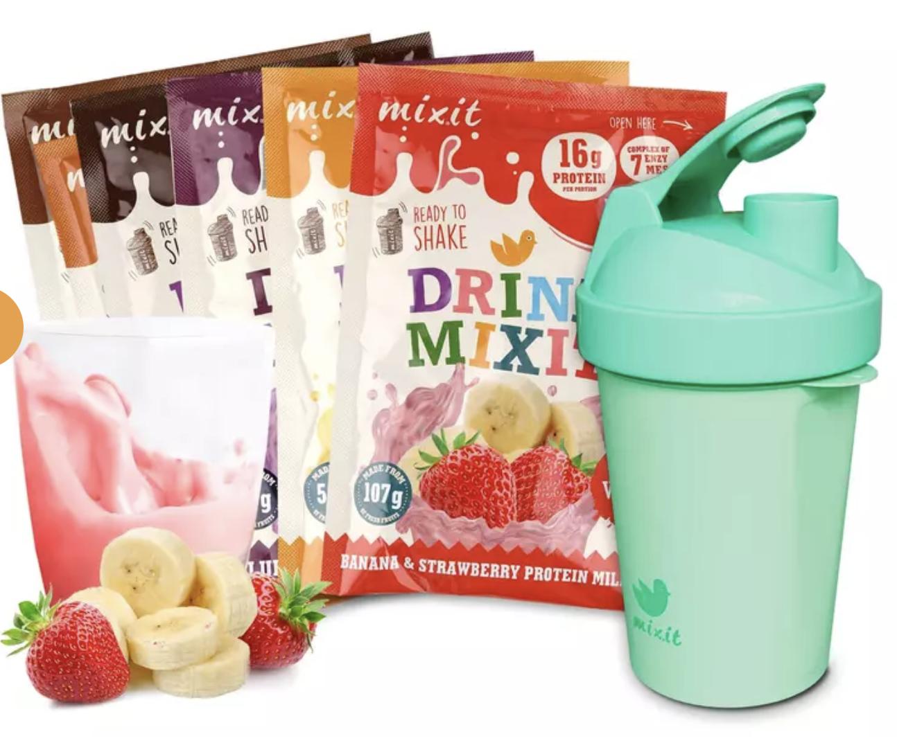 Mixit Mixit Degustační proteinový Drink Mixit & Shaker mintový 